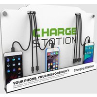 Factory Supply Restaurant Cell Phone Charging Station With Customized Ads