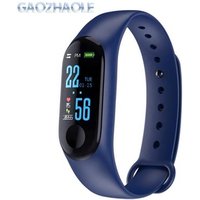 0.96 Color Screen M3 smart band with heart rate BP ip67 waterproof smart tracker soft strap SMS/qq/call remind M3 smart bracelet