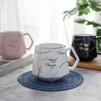Nordic Marble Ceramic Diamond Coffee Mug