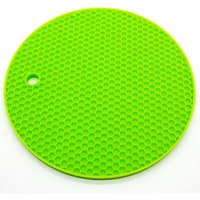 Assorted Colors Round Pot Holder Nonstick Silicone Trivets Pot Holders, Silicone Hot Pad