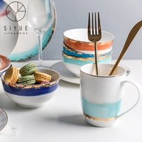 Porcelain Dinner Plate with Applique Design