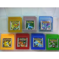 Freee Shiping by DHL for Pokemon Games Card Red Green Yellow Version for Nintendo GBC GameBoy 7 Versions