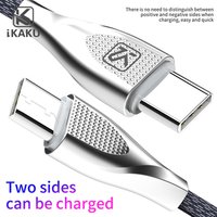KAKU China Manufacturers OEM Zinc Alloy Mobile Phone Type C Micro Usb Data Sync Cable For Android Mobile