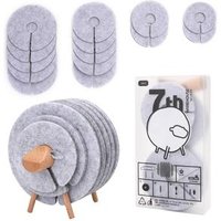 wholesale cheapest custom creative christmas decorating cup glass drink placemat round felt sheep coaster