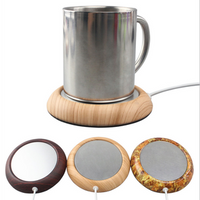Cup mat with soft pvc material metal tea coaster cigar set USB cup warmer coaster