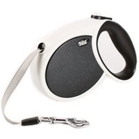 Retractable Dog Lead Reflective Stripes Poop Bag Dispenser