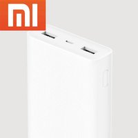 Global Xiaomi Power Bank 20000mAh 2C Dual USB Mi External Battery Bank 20000mAh Xiaomi White