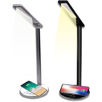 2019 Trending products 2 in 1 LED Table Lamp Folding Touch Eye Protection Desk Lamp Fast Wireless Charger for iphone for samsung