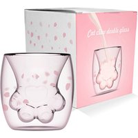 Creative Cat Paw glass Cup,Coffee Mugs,Milk Cups