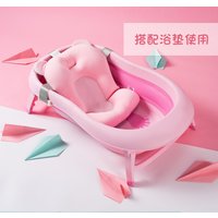 Baby Portable Collapsible Bathing Tub with Non-Slip Mat Foldable Shower with Infant Sling Comfort Folding massage bathtub