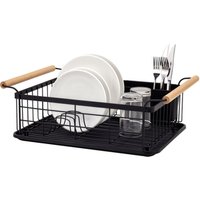 PP Plastic Dish Drying Rack Stainless Steel Kitchen Storage