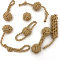 high quality 100% natural hemp dog pet chew toy 7 packed