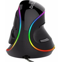 DeLUX M618 Plus RGB Wired Optical Mouse Ergonomic Vertical Mouse 1600 DPI