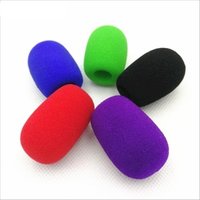 High quality Colorful Foam Microphone windscreens mic windshields foam cover with 11mm hole and 40mm length for PC microphones