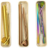 Eco Friendly Stainless Steel Drinking Straw Bag