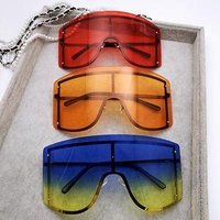 2019 2547 Ins amazon Hot rimless bid frame sunglasses ,frameless visors ,ready to ship goggles
