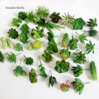 Various Succulent Plants Artificial Decorative Landscape Decoration Flower Arrangement Mini Faux Green Plant Garden