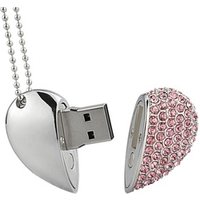 Wedding gifts usb drive jewelry diamond heart shape usb crystal usb flash drive