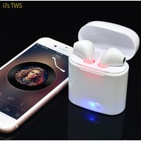 i7S TWS Double Twins Earpiece Blue tooth Wireless Mini In-Ear Sports Earphone With 2 True Wireless Stereo Earbuds & Charging Box