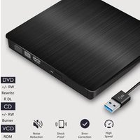 External DVD/CD Drives Portable CD DVD +/-RW Optical Drive Burner High Speed Data Transfer USB 3.0 Compatible with PC Desktop