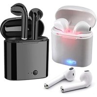 1 Pair Blue bulk wireless headphone 5.0 bass Stereo Earbud Headset i7S tws earphones headphones for iPhone for Android