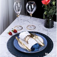 Blue Printed Dinnerware and Cutlery Set