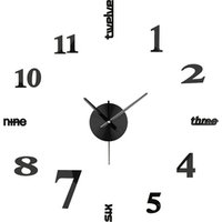 2019 Clock 3D DIY Wall Clock Large Living Room Acrylic Mirror clock Wall 3d Watch