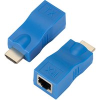 1080P 30M HDMI Extender to RJ45 Over Cat 5e/6 Network LAN Ethernet 100Ft Adapter