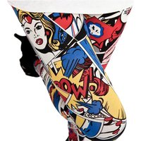 Casual Elastic Cotton Cartoon Print Leggings