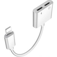 4 in 1 Dual jack LightNing Splitter Adapter Calling Headphone Audio Charge Adapter for IPhone 7/8 / X/XS/XR/XS MAX