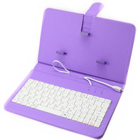 multi color PU leather 5 inch folding smartphone case wired smartphone keyboard case