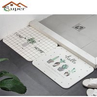 Manufacture Absorbent Diatomite Waterproof Diatom Bath Mat Fast Drying Anti-Slip