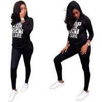 fashion women's letter printed hoodies M1069