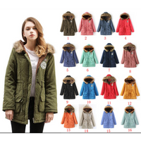 Long Winter Fur Jacket Parka Hoodie Coat