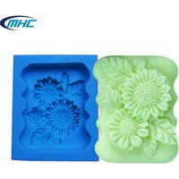 Charming Sunflower Silicone Mould Soap Cake or Clay