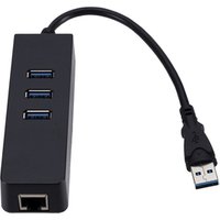 3 Ports USB 3.0 Gigabit Ethernet Lan RJ45 Network Adapter Hub to 1000Mbps Mac PC