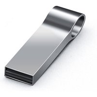 sleek ring Metal stick pendrive USB flash drive 32GB free customized logo silk print laser etching with keychain promotion