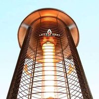 Glass Tube Flame Gas Patio Heater Outdoor Gardens