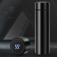 Customizable LOGO Smart Vacuum Insulated Water Bottle LED Touch Temperature Display Cup Stainless Steel Cup