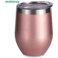 2019 Hot selling new Stemless Wine cup , 12 oz Stainless Steel Double Wall Vacuum Insulated wine Tumbler with leak proof lid