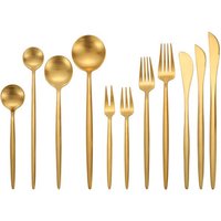 Cutipol goa flatware luxury gold plated silverware set, Portugal style stainless steel wedding tableware cutlery set