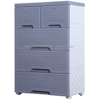 Sterilite 4 Drawer Heavy Duty Plastic Storage Cabinet