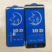 High Quality 3D 4D 5d 6D 10D Curved Full Cover Tempered Glass Screen Protector For iphone 7/8 Plus/XS