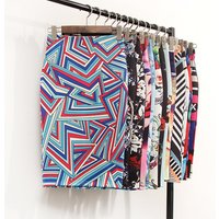 Cartoon Print Midi Pencil Skirt