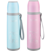 Wholesale Vacuum Bottle Cap Thermos Flask Stainless Steel Bullet Shape Thermos Insulated Coffee Mug Hydro String Holder