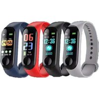 0.96 Color Screen M3 smart band with heart rate ip67 waterproof smart tracker soft strap SMS/qq/call remind M3 smart bracelet