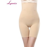 LY-10010 Amazon Hi-Waist Butt Lifter Back Magic Firm Tummy Control Panties Seamless Thigh Slimmer Bodysuit Boyshort Shapewear
