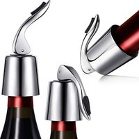 New product ideas 2019 Keep Wine Fresh Reusable Stainless Steel Wine Bottle Cap Plug Sealer Vacuum Stopper Wine