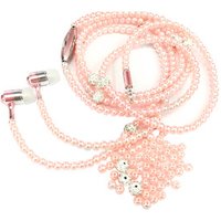 Hot Fashion Jewelry Pearl Necklace Earphone Heavy Bass HIFI Earbuds Stereo Music headphones