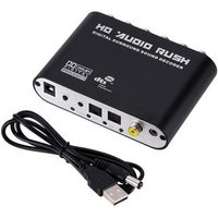 5.1 Audio Gear Digital Sound Decoder Converter Optical SPDIF/ Coaxial DTS to 5.1CH Analog Audio for DVD PC